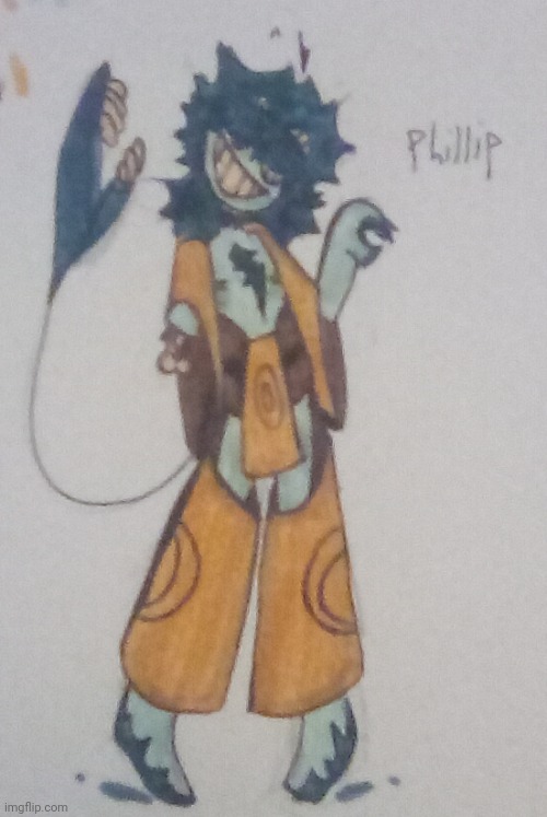 Funny demon guy oc (I drew last night) | made w/ Imgflip meme maker