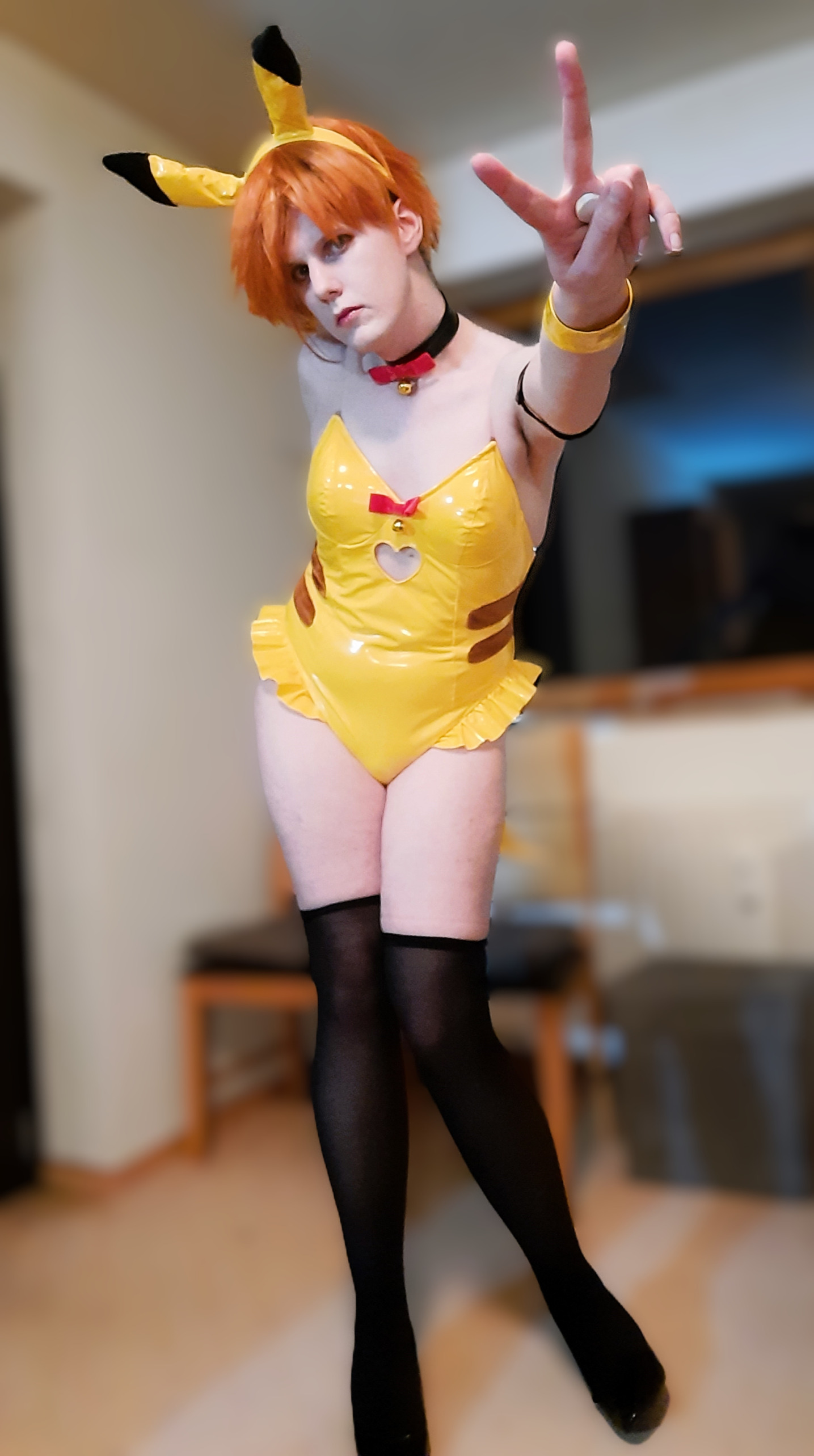 Misty Bunny Suit Blank Meme Template