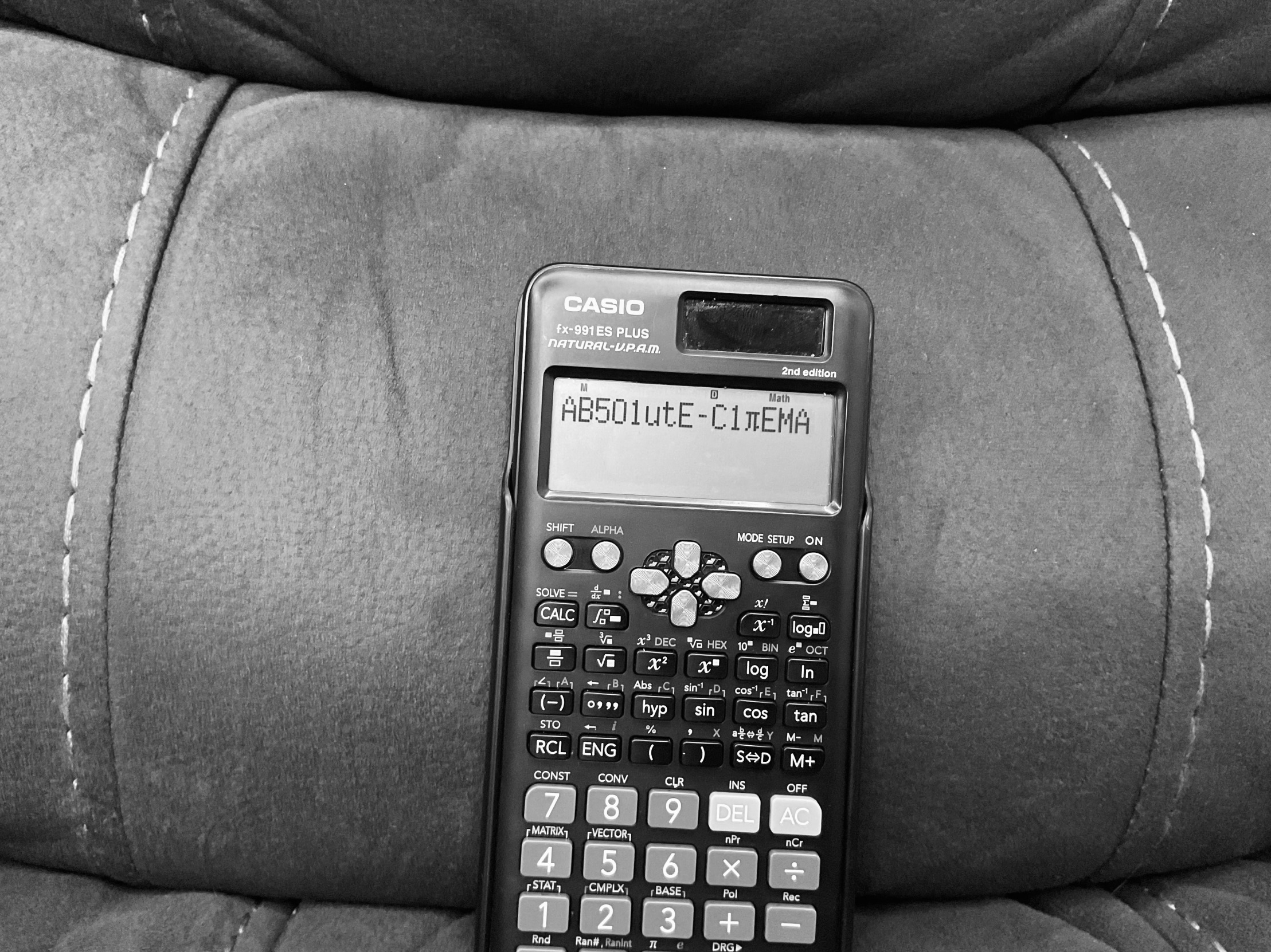 Calculator absolute cinema Blank Meme Template