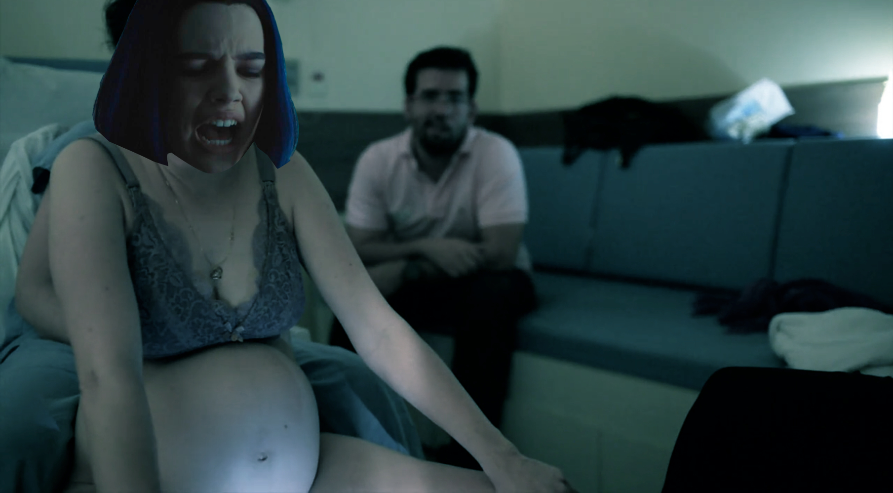 Raven Giving Birth Blank Meme Template