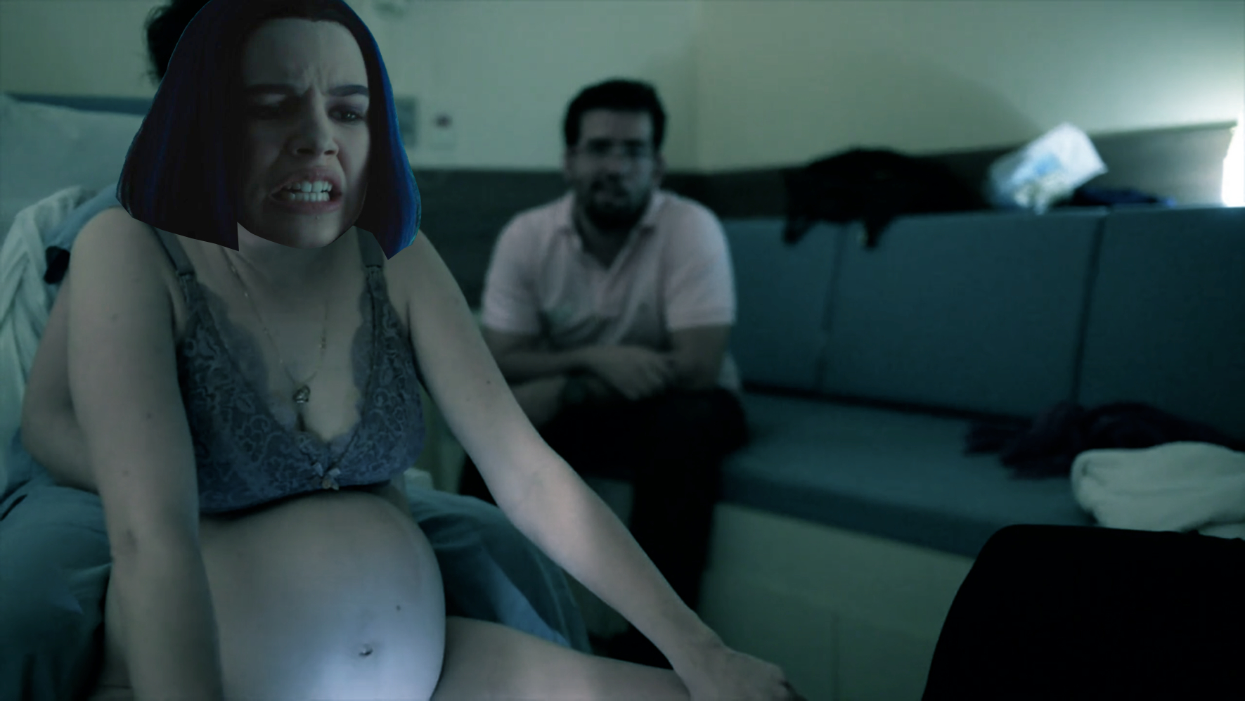 Raven Giving Birth Blank Meme Template