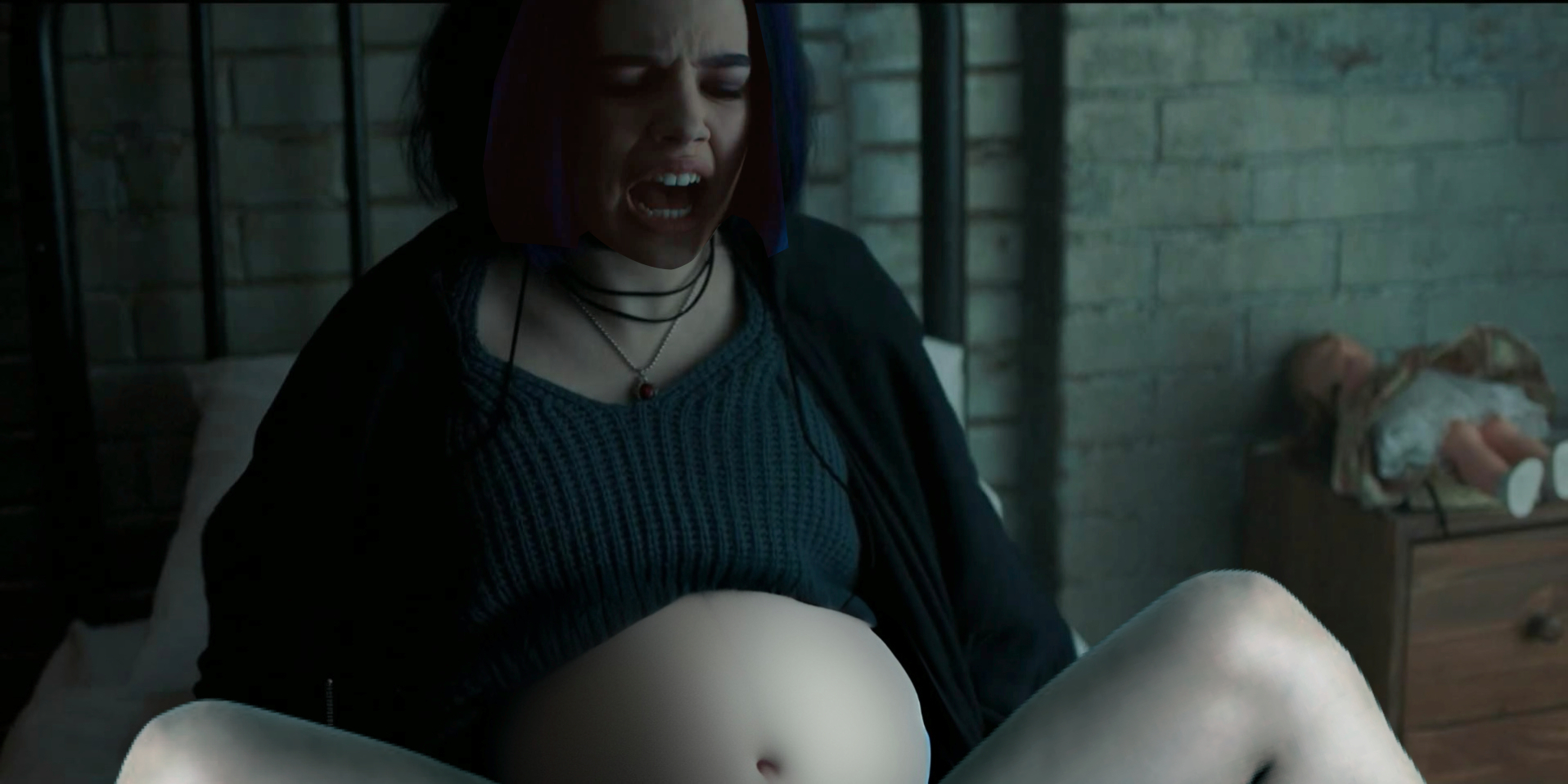 Raven Having a Baby Blank Meme Template