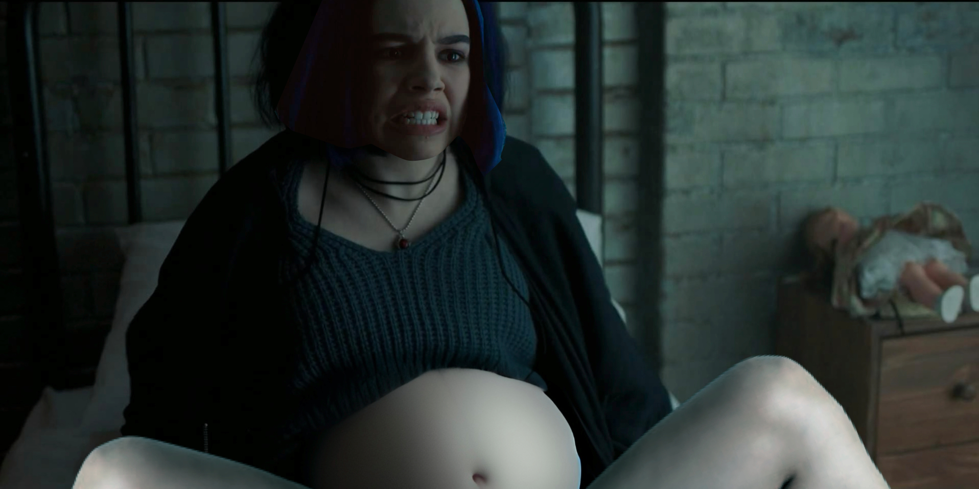 Raven Having a Baby Blank Meme Template