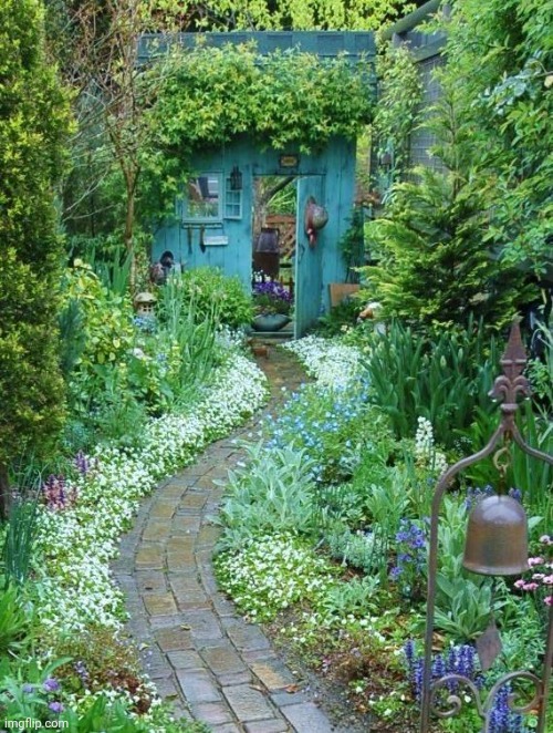 Garden Walk Way | image tagged in garden walk way | made w/ Imgflip meme maker