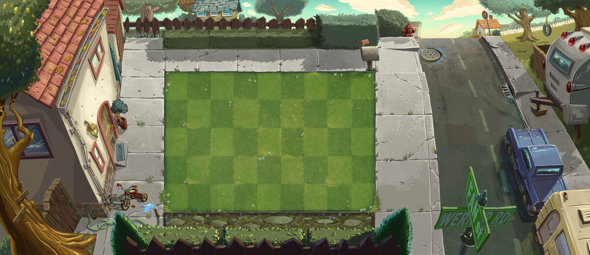 Pvz2 lawn Blank Meme Template