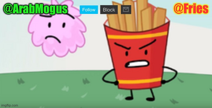 High Quality ArabMogus and Fries shared temp Blank Meme Template