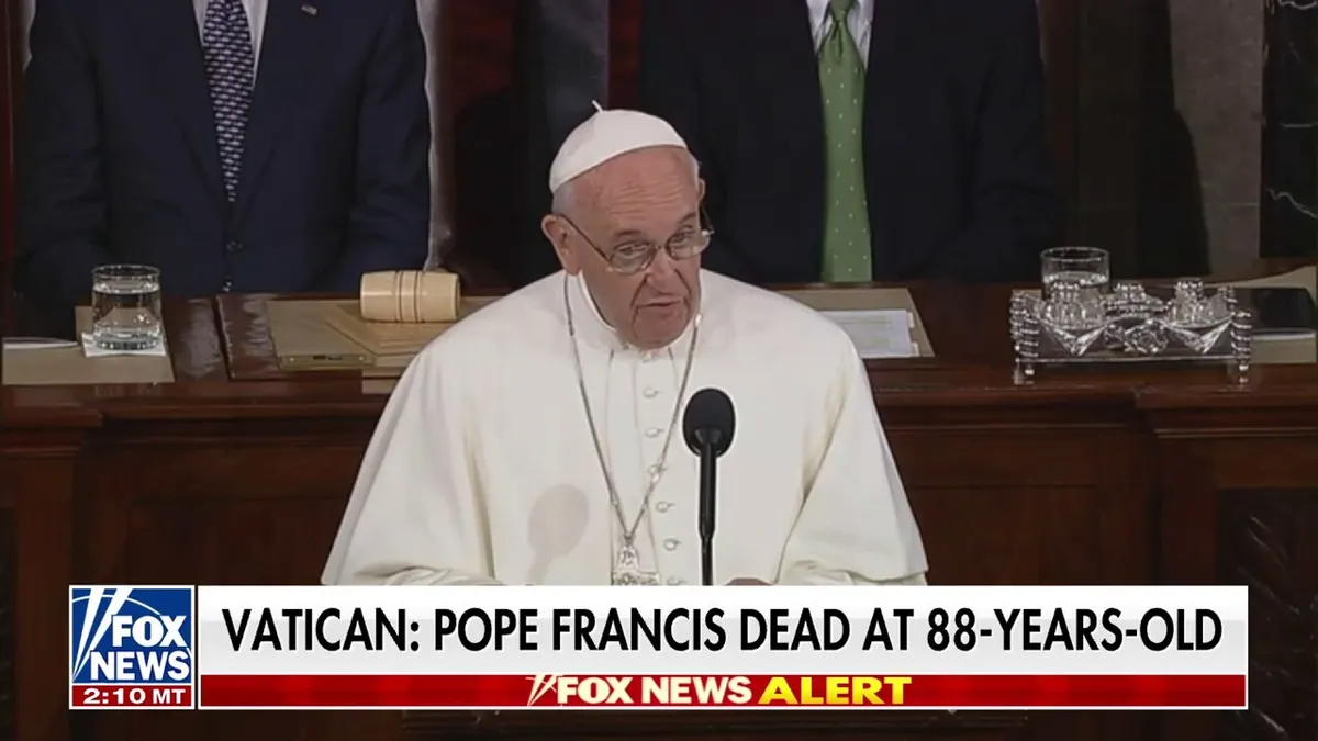 pope francis dead Blank Meme Template