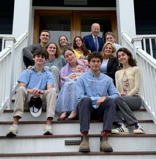 2025 Biden Family Easter Photo Blank Meme Template