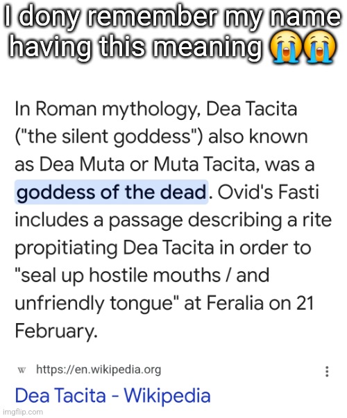 I dony remember my name having this meaning 😭😭 | made w/ Imgflip meme maker