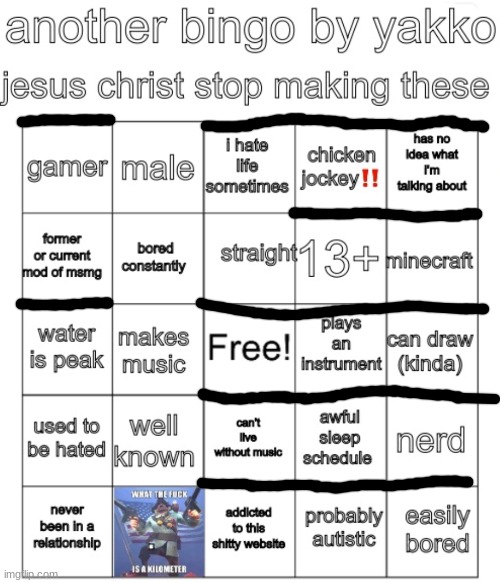 yakko bingo v7 | image tagged in yakko bingo v7 | made w/ Imgflip meme maker