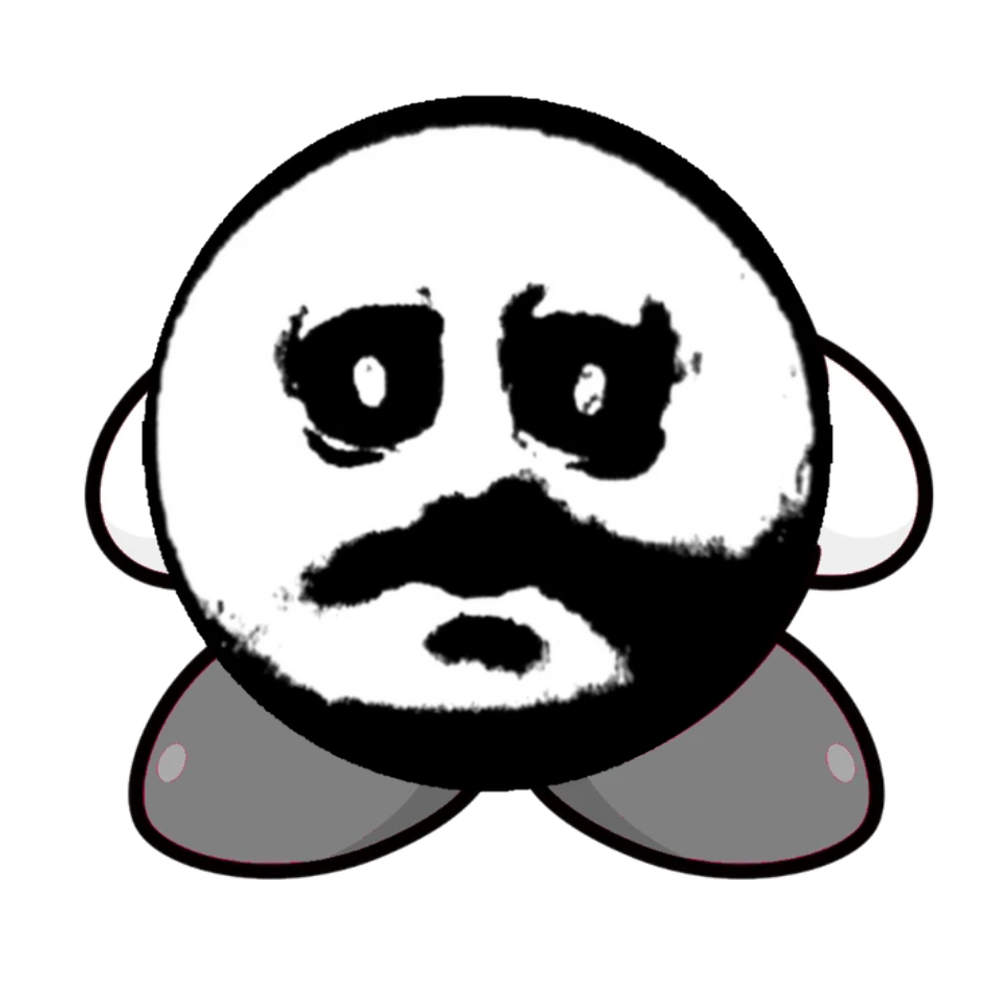 traumatised kirby Blank Meme Template
