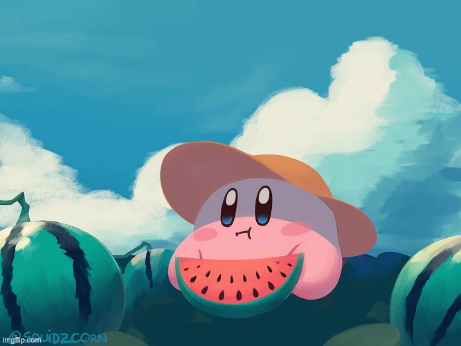 this entity is know as pink balls look it up for more information | image tagged in cantaloupe kirby | made w/ Imgflip meme maker