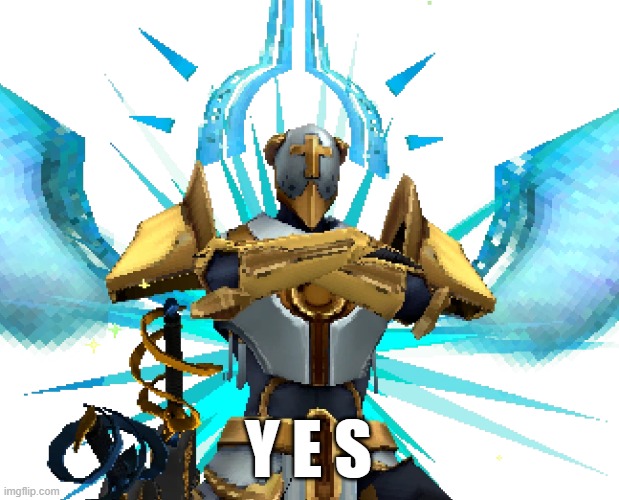 Gabriel Ultrakill | Y E S | image tagged in gabriel ultrakill | made w/ Imgflip meme maker