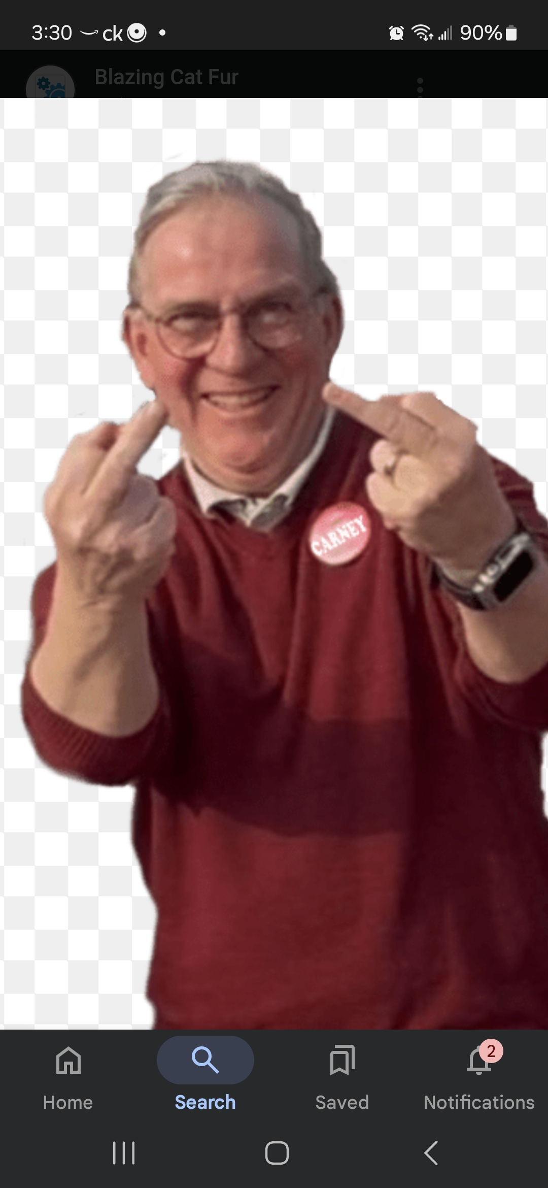 Carney Supporter Blank Meme Template