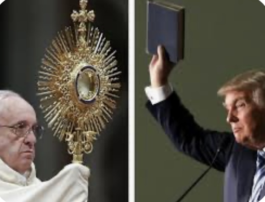 Pope trump Blank Meme Template