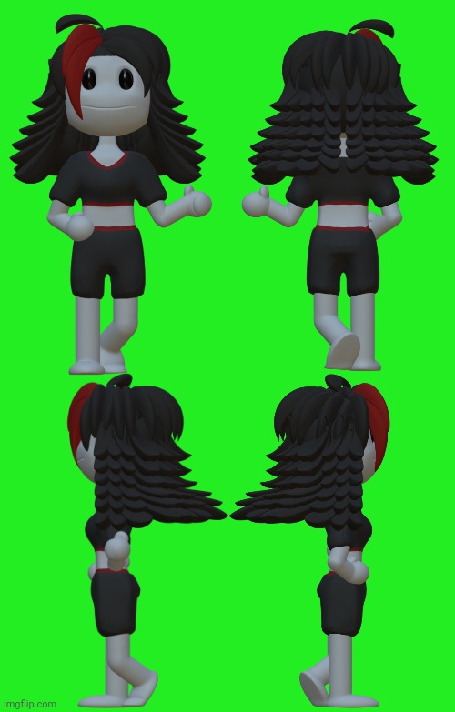 Claire 3d model I made @chronolinth | made w/ Imgflip meme maker