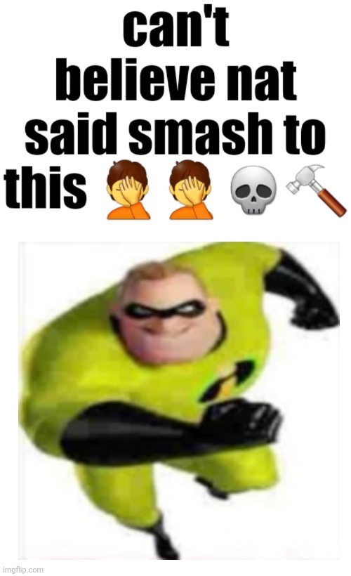 . | image tagged in can t believe nat said smash to this | made w/ Imgflip meme maker