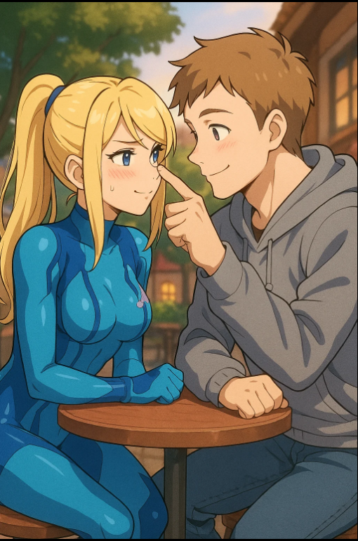 High Quality Samus' snoot Boop Blank Meme Template