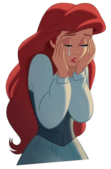 ariel crying Blank Meme Template