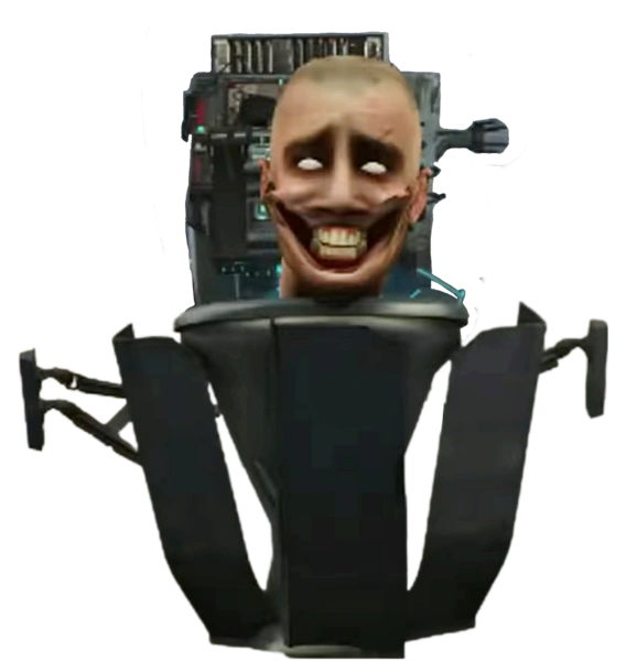 glitch toilet front Blank Meme Template