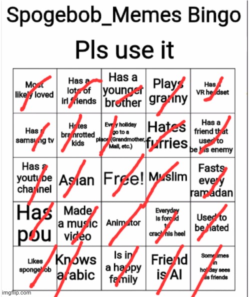 My bido | image tagged in spogebob_memes bingo | made w/ Imgflip meme maker