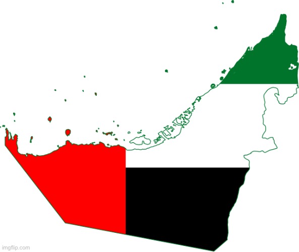 United Arab Emirates Flag Map | image tagged in united arab emirates flag map | made w/ Imgflip meme maker