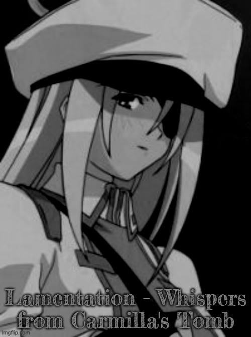 Lamentation - Whispers from Carmilla's Tomb | image tagged in black metal,dark ambient,dungeon synth,anime,angel | made w/ Imgflip meme maker