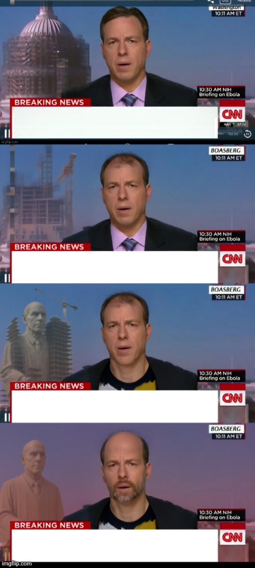 CNN timelapse | image tagged in cnn timelapse,cnn breaking news template,news,dystopian | made w/ Imgflip meme maker