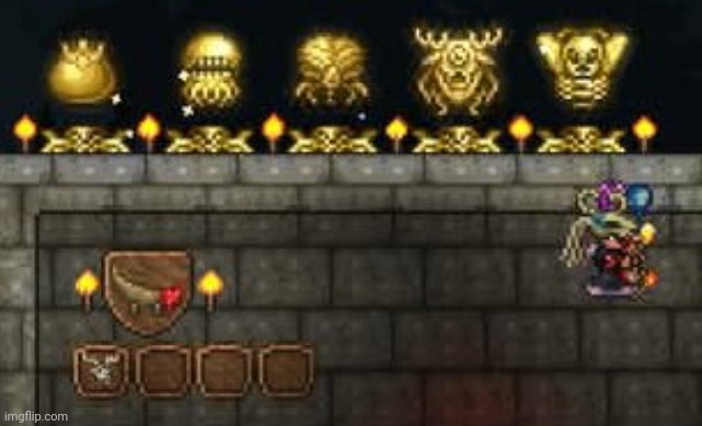 The boss collection is expanding | image tagged in terraria,master mode,gaming,video games,nintendo switch,screenshot | made w/ Imgflip meme maker