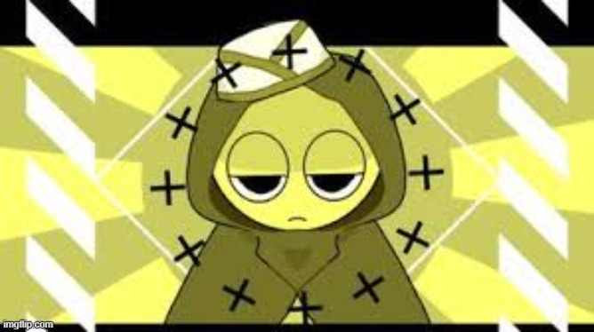 Mustard Jevin (Sprunki) | image tagged in mustard jevin sprunki | made w/ Imgflip meme maker