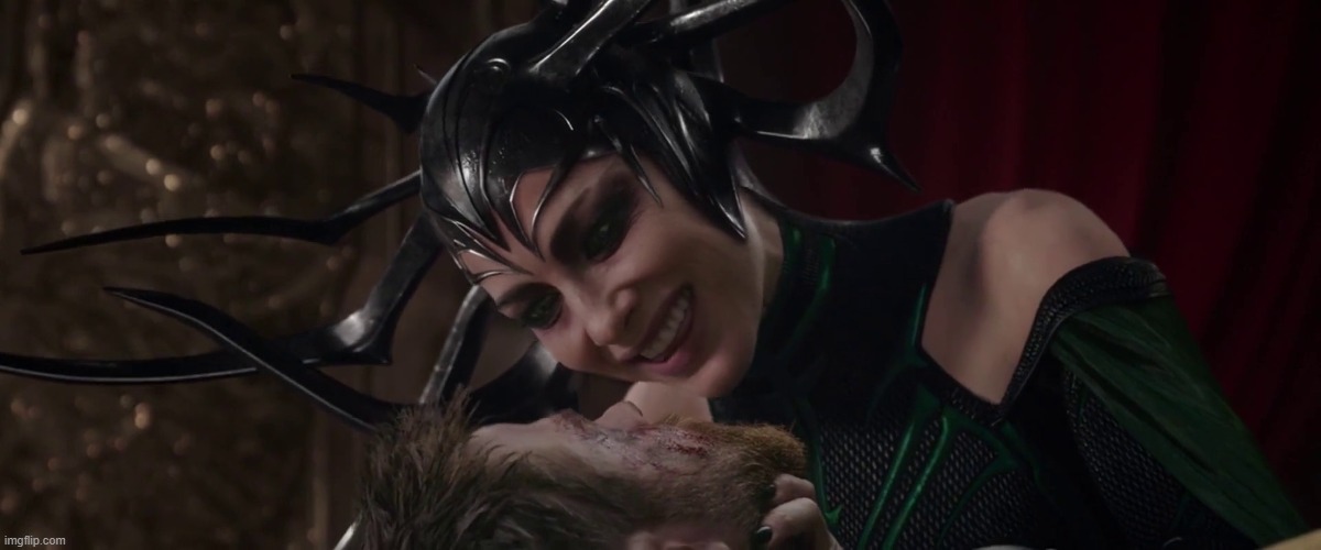 Thor and Hela | image tagged in thor and hela | made w/ Imgflip meme maker