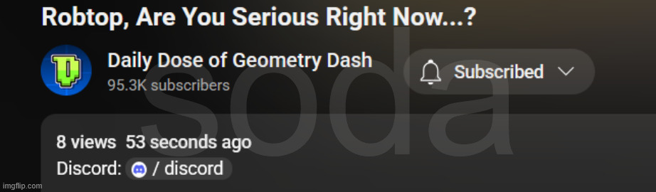 53 second old ddogd screenshot (not for sale) | soda | made w/ Imgflip meme maker