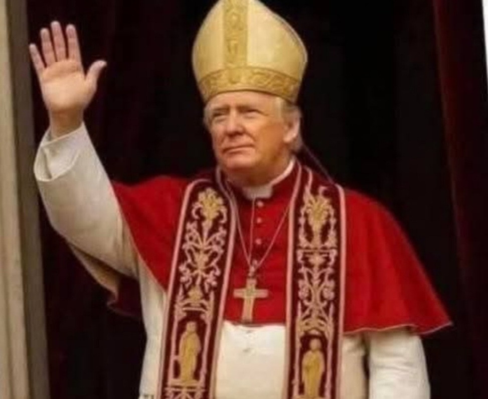 Pope Donald Blank Meme Template