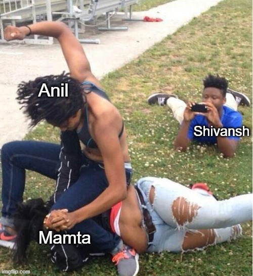 avg dalit family in india on youtube for views | Anil; Shivansh; Mamta | image tagged in guy recording a fight | made w/ Imgflip meme maker