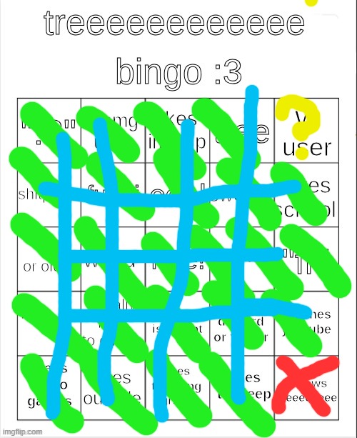 treeeeeeeeee bingo :3 | image tagged in treeeeeeeeee bingo 3 | made w/ Imgflip meme maker