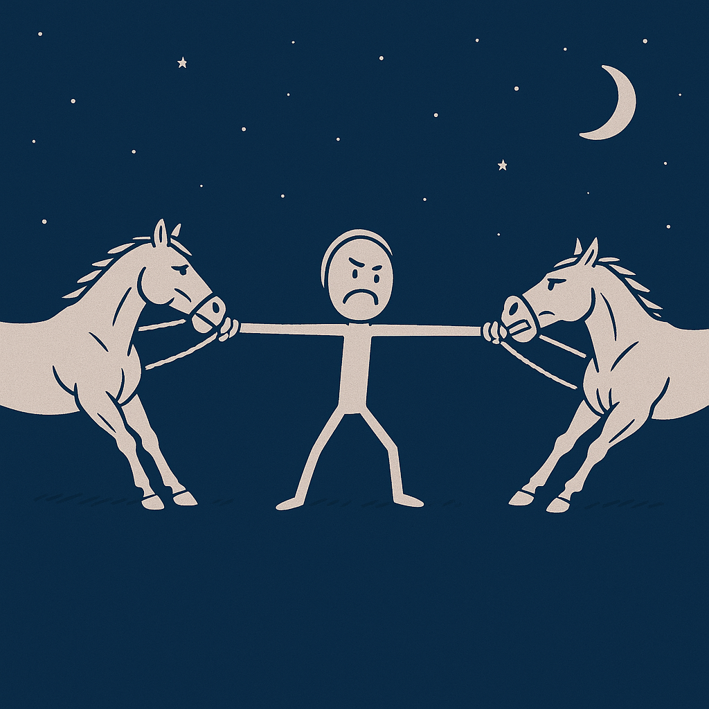 Torn By Horses Blank Meme Template