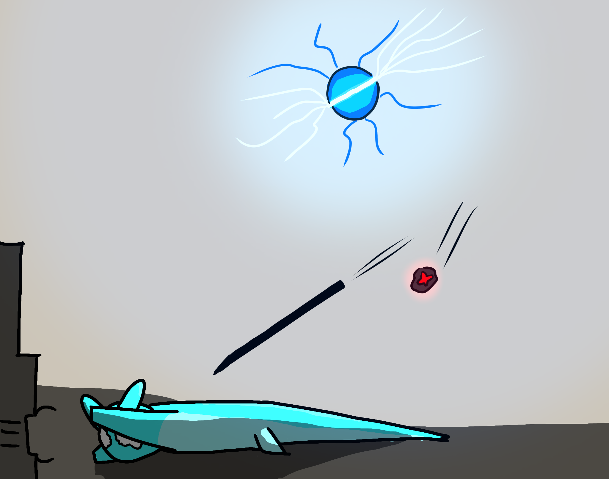 High Quality Slugcat getting obliterated Blank Meme Template