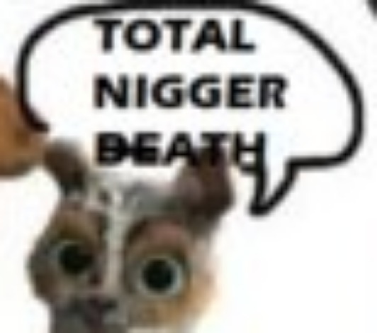 TOTAL NIGGER DEATH | image tagged in total nigger death | made w/ Imgflip meme maker