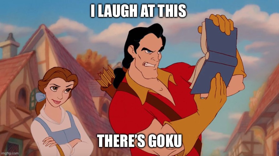 How can you read this | I LAUGH AT THIS THERE’S GOKU | image tagged in how can you read this | made w/ Imgflip meme maker