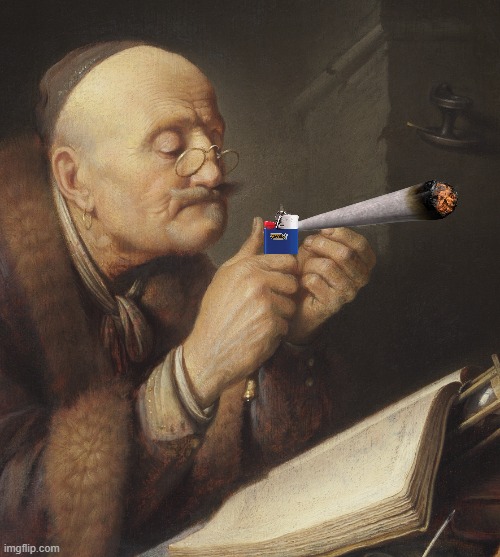 Gerrit Dou, Old Scholar sharpening a Quill Pen | image tagged in gerrit dou old scholar sharpening a quill pen | made w/ Imgflip meme maker