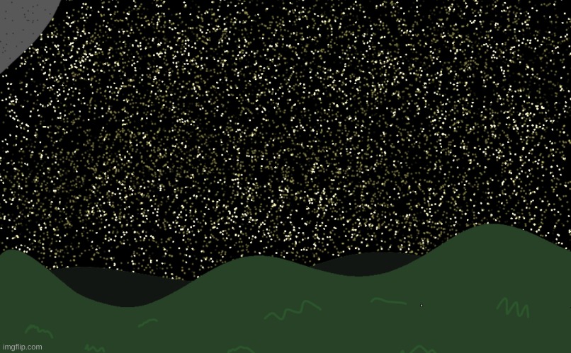 This is the first time I've actually drawn a landscape, is it good? | made w/ Imgflip meme maker