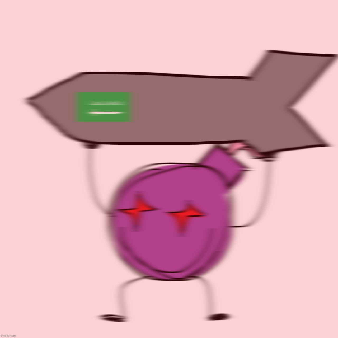 Purple bomby with saudi arabian nuke | image tagged in purple bomby with saudi arabian nuke | made w/ Imgflip meme maker