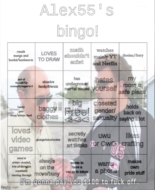 image tagged in msmg,bingo | made w/ Imgflip meme maker