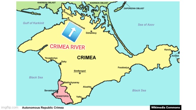 Crimea River | ⬆️; CRIMEA RIVER | image tagged in crimea river | made w/ Imgflip meme maker