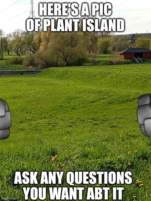 HERE'S A PIC OF PLANT ISLAND; ASK ANY QUESTIONS YOU WANT ABT IT | made w/ Imgflip meme maker