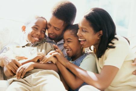 High Quality Happy Black Family Blank Meme Template