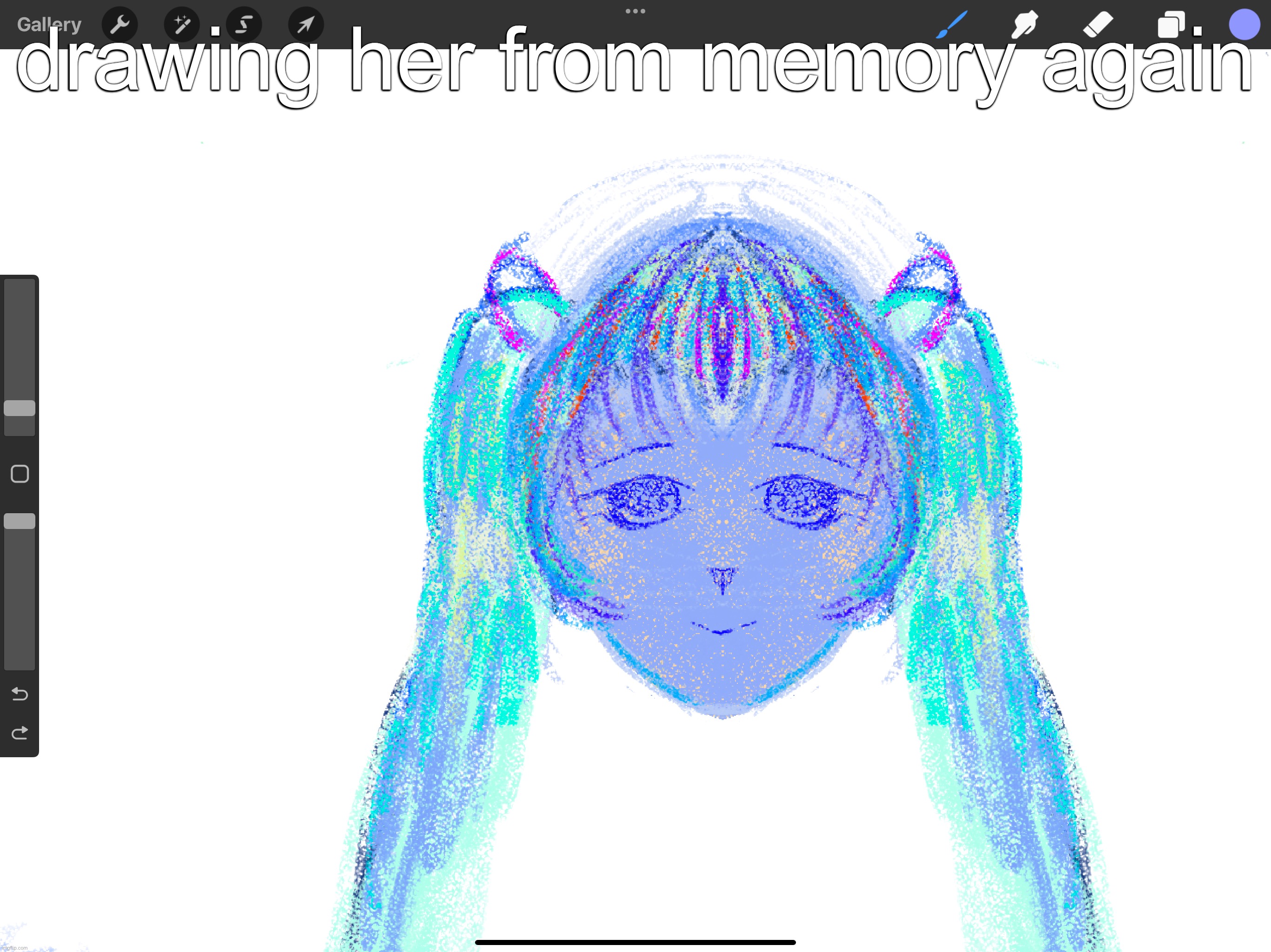 drawing her from memory again | made w/ Imgflip meme maker