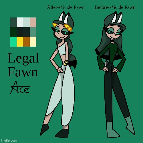 A Fawn I can use without getting copyrighted by Vivziepop! | image tagged in ocs,legalization | made w/ Imgflip meme maker