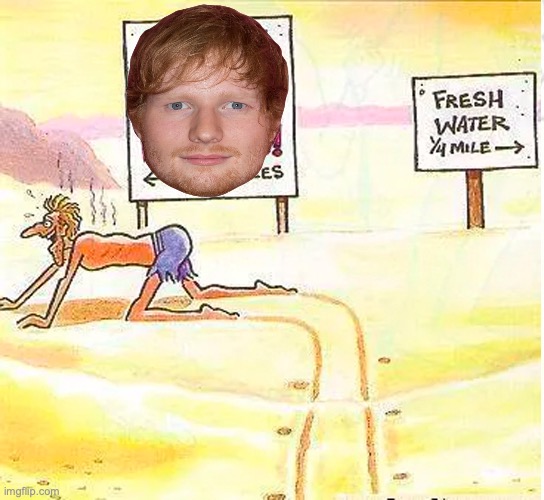 How do I get him o- ACTUALLY HE CAN STAY NVM | image tagged in desert dilemma | made w/ Imgflip meme maker