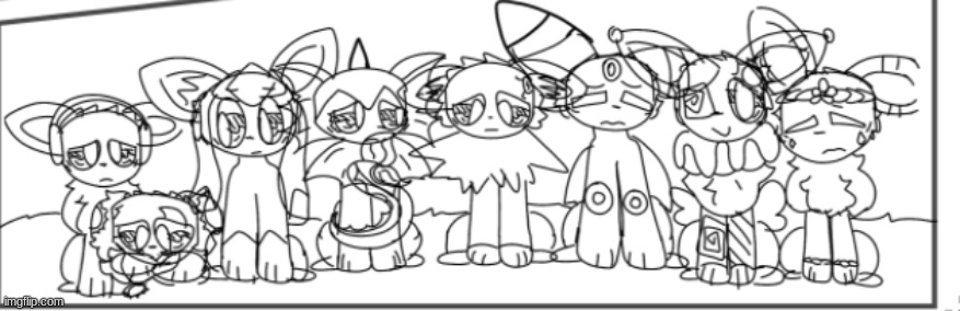 Main cast of the comic (and Alex ofc) , why do they look so blue? | image tagged in comic,teaser | made w/ Imgflip meme maker